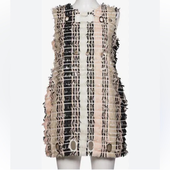 Self-Portrait Pink and Black Sleeveless Dress - Picture 6 of 10